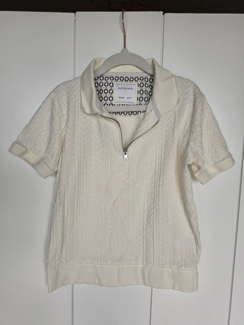 Cactus Boys 100% Cotton Casual Short Sleeve Shirt size 5/6